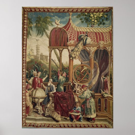 The Astronomers, Beauvais Workshop, 1711 Poster (Voorkant)