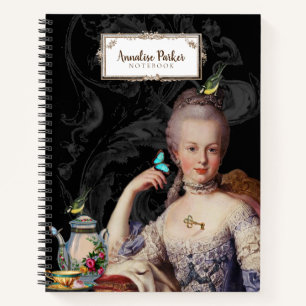 Thé au Petit Trianon French noir Personalized Notitieboek