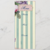 Thé au Petit Trianon Menu (Achterkant)