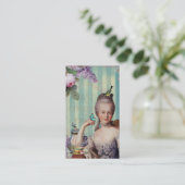 Thé au Petit Trianon over goud Visitekaartje (Staand voorkant)