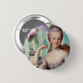 Thé au Petit Trianon Ronde Button 5,7 Cm (Voorkant /achterkant)