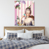 Thé au Petit Trianon - roos Canvas Afdruk (Insitu (Slaapkamer))