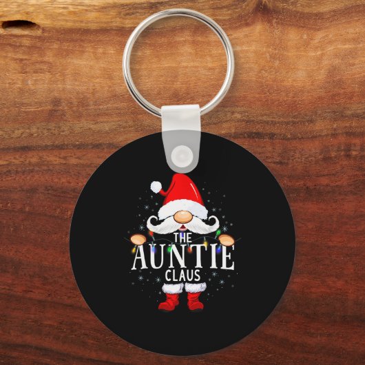 The Auntie Claus Christmas Matching Pajama Sleutelhanger (Voorkant)