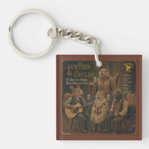 The Aunties & the Uncles: een Parodie Sleutelhanger
