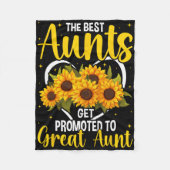 The Aunts Get Promoted To Great Aunt New Great Aun Fleece Deken (Voorkant)