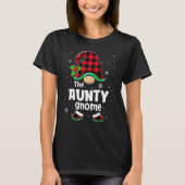The Aunty Gnome Buffalo Plaid Christmas Matching F T-shirt (Voorkant)