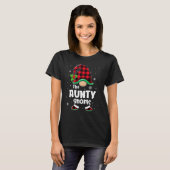The Aunty Gnome Buffalo Plaid Christmas Matching F T-shirt (Voorkant volledig)