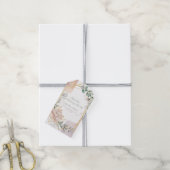 The Aureate Frame Floral Greenery Wedding  Cadeaulabel (Met Touw)