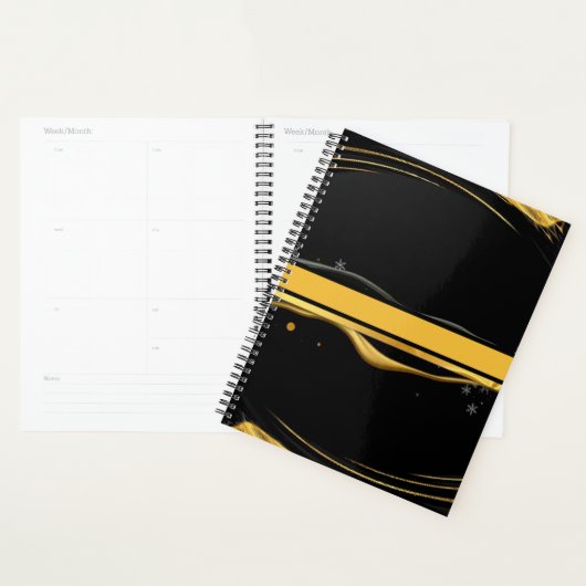 The Auric Cascade: Liquid Gold Flow Achempong QR C Planner (Display)