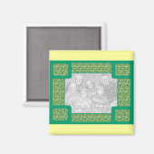 Thé avec aimant modèle jaune (Recto/Verso)