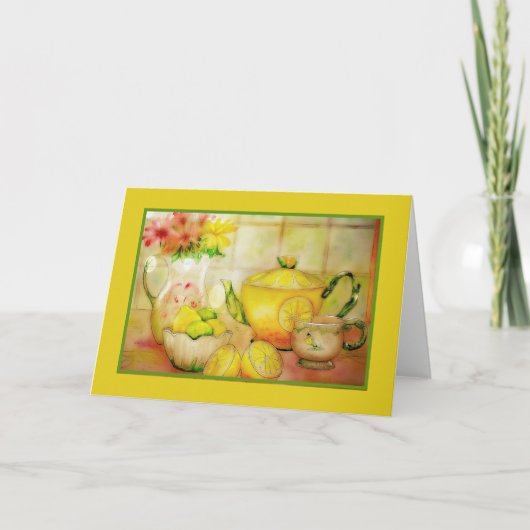 Thé avec carte au citron (Devant)