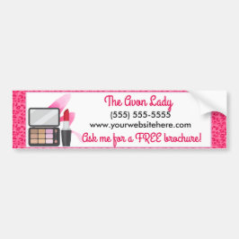 The Avon Lady, Roze Leopard Cosmetics Bumpersticker