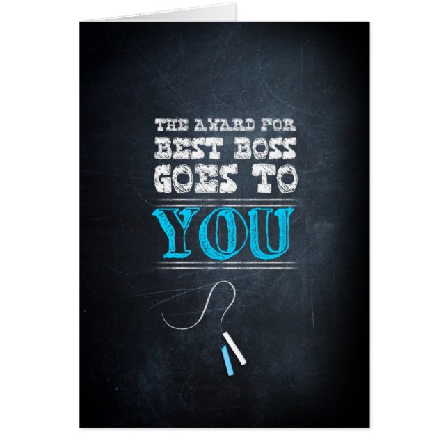 The award for best boss goes to you ! (Devant)