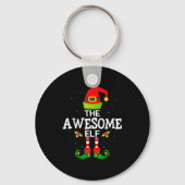 The Awesome Elf Christmas Family Matching Pajama Sleutelhanger (Voorkant)