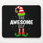 The Awesome Elf Christmas Pjs Matching Pajama Muismat (Voorkant)