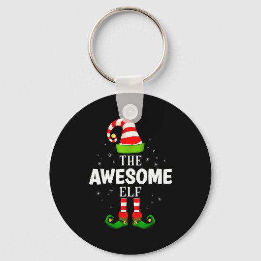 The Awesome Elf Christmas Pjs Matching Pajama Sleutelhanger (Voorkant)