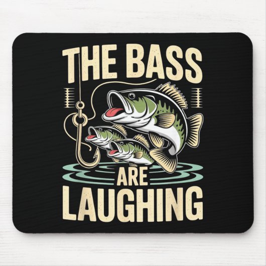 The B Are Laughing Funny Fishing Design  Muismat (Voorkant)