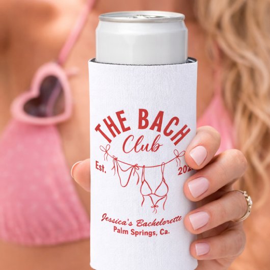The Bach Club Personalized Slim Can Cooler