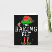 The Baking Elf Group Matching Family Christmas Coo Kaart (Voorkant)