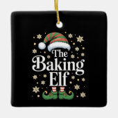 The Baking Elf Group Matching Family Kerstmis Keramisch Ornament (Voorkant)