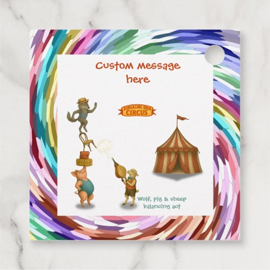 The Balancing Bunch Bedankjes Labels (Achterkant)