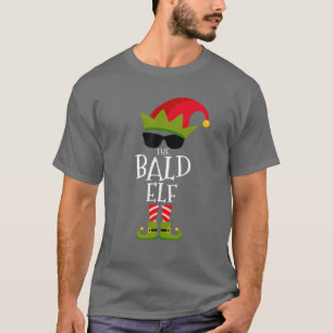 The Bald Elf Costume Matching Family Group Christm T-shirt