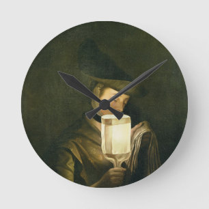 The Ballad Singer, c.1764 (olie op canvas) Ronde Klok