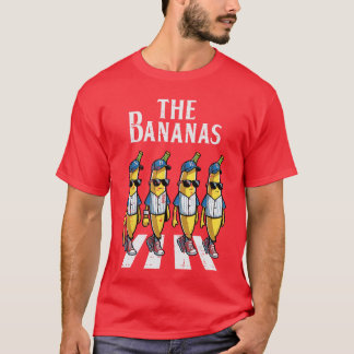 The Banana Crossing Funny Fruit Meme Parody Men Wo T-shirt