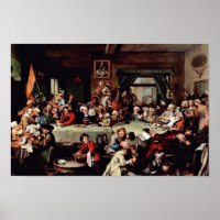The Banquet" door Hogarth William (Beste kwaliteit