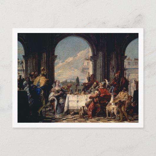 The Banquet of Anthony and Cleopatra, c.1744 (oil) Briefkaart (Voorkant)