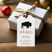The Basics Black Buffalo Black & White Geruite ID6 Cadeaulabel