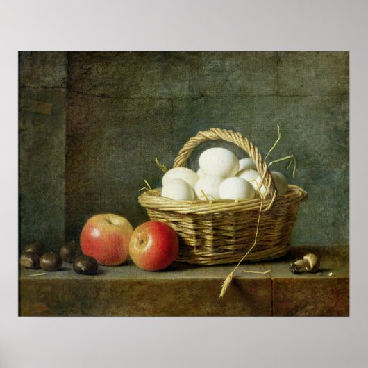 The Basket of Eggs, 1788 Poster (Voorkant)