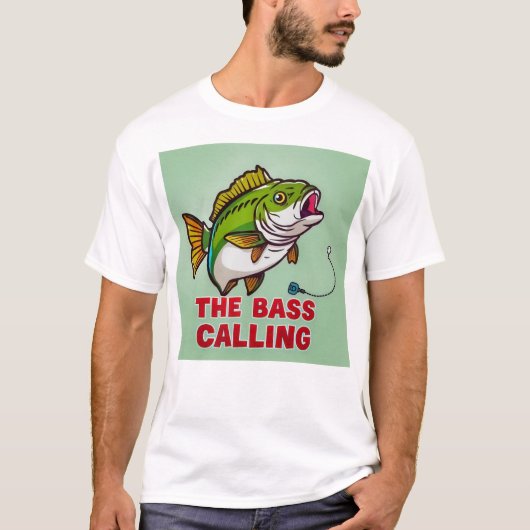 The Bass Calling  T-shirt (Voorkant)