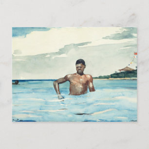 The Bather, 1899 Briefkaart