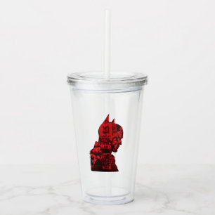 The Batman Newspaper Silhouette Acryl Drinkbeker