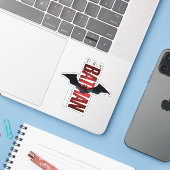 The Batman Vertical Logo Sticker (Laptop met iPhone)
