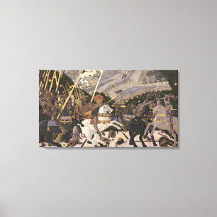 The Battle of San Romano, c.1438-40 Canvas Afdruk