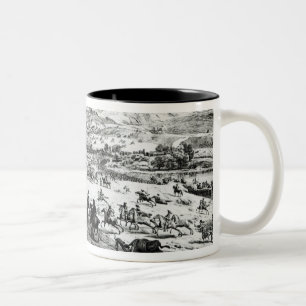 The Battle of the Boyne, c.1690 Tweekleurige Koffiemok