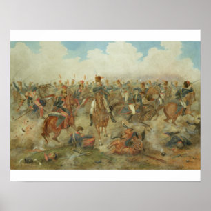 The Battle of Waterloo, 18 juni 1815 (w/c op pap) Poster
