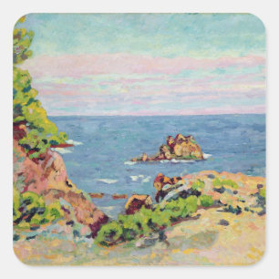 The Baumettes, 1910 (olie op canvas) Vierkante Sticker