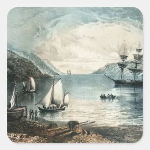 The Bay of Annapolis, c.1880 Vierkante Sticker