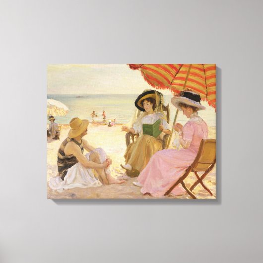 The Beach, 1929 Canvas Afdruk (Voorkant)