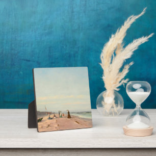 The Beach at Long Branch, New Jersey Fotoplaat