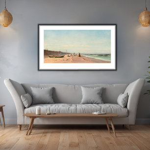 The Beach at Long Branch, New Jersey Poster