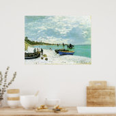 The Beach at Sainte-Adresse Claude Monet Poster (Keuken)