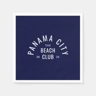 The Beach Club Deep Blue gepersonaliseerde bestemm Servet