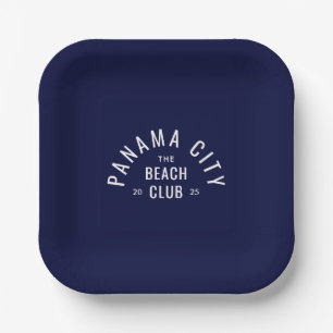 The Beach Club Deep Blue Persoonlijke Bestemming  Papieren Bordje