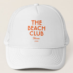 The Beach Club Ibiza Vibrant Sinaasappel Custom Trucker Pet