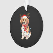 The Beagle Christmas Reindeer Christmas Lights (devant)