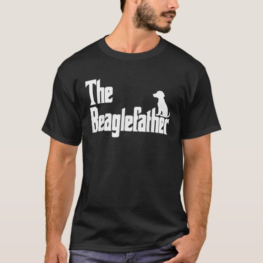 The BeagleFather Funny Beagle Dad Men Gifts  T-shirt (Voorkant)